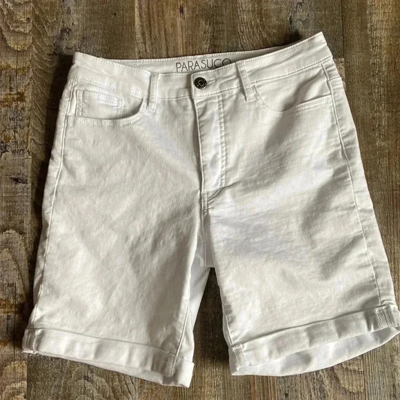 Parasuco |White Jean  Shorts - Picture 1 of 5